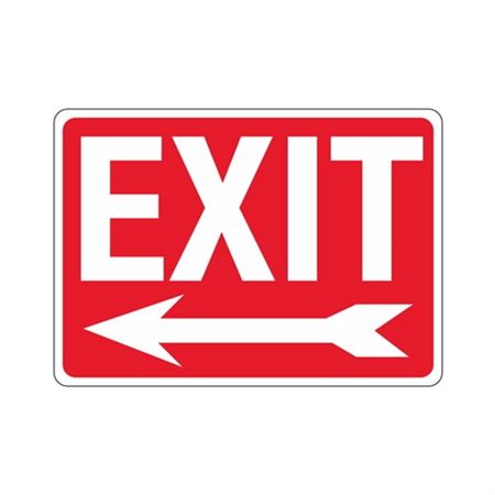 EXIT Left Arrow Sign